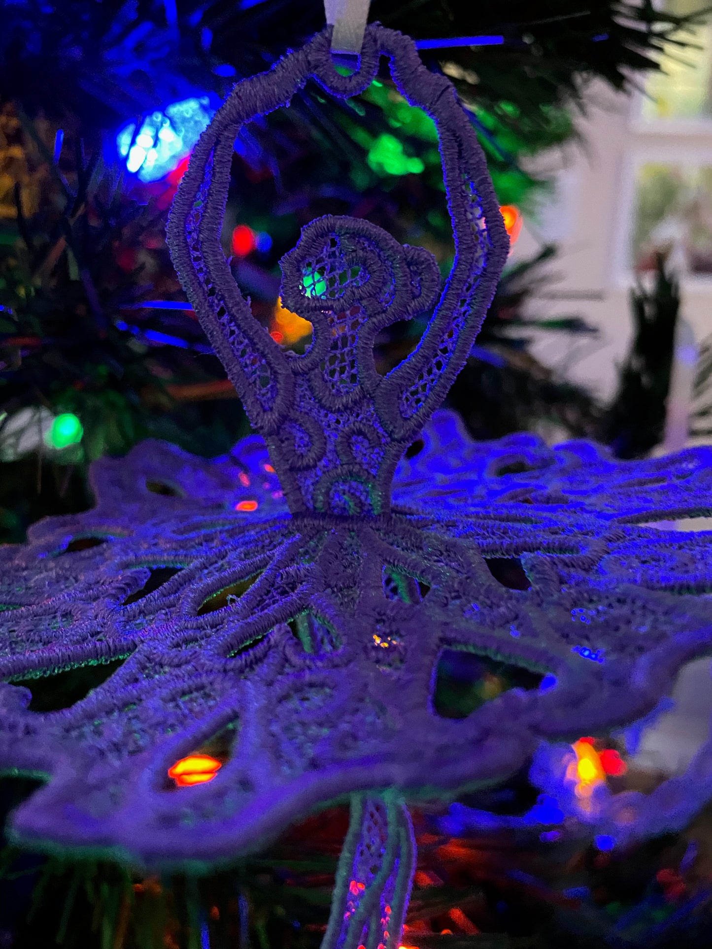 Embroidered Ballerina Ornament (3D)