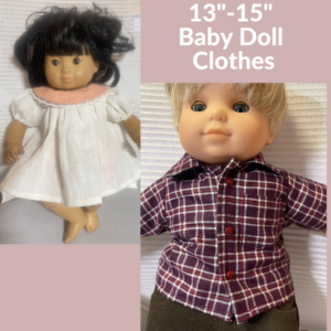 13" Baby Doll Clothing