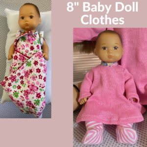 8" Baby Doll Clothing