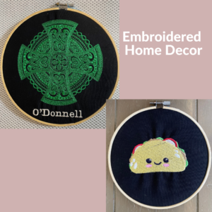 Embroidered Home Decor